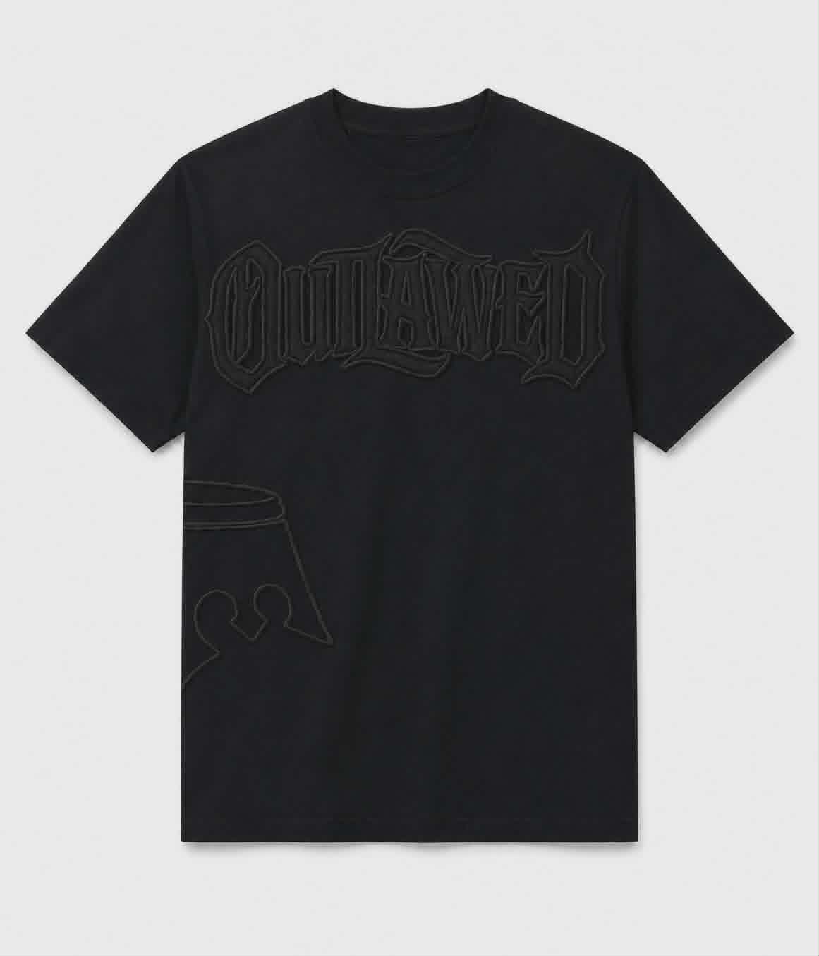 OUTLAWED - Embroidered Black on Black